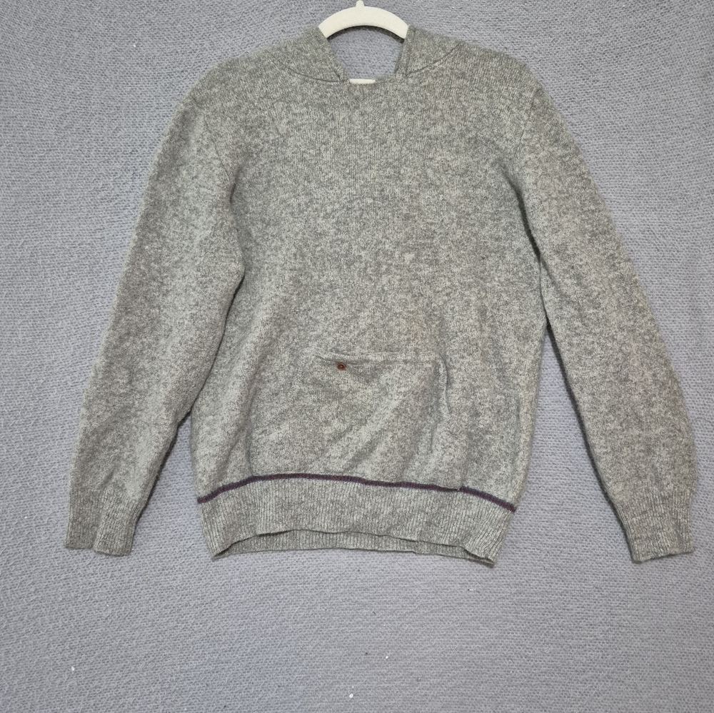 Trovata Women's Pull Over Lambs Wool Blend Style George Hoodie Knit Sweater L